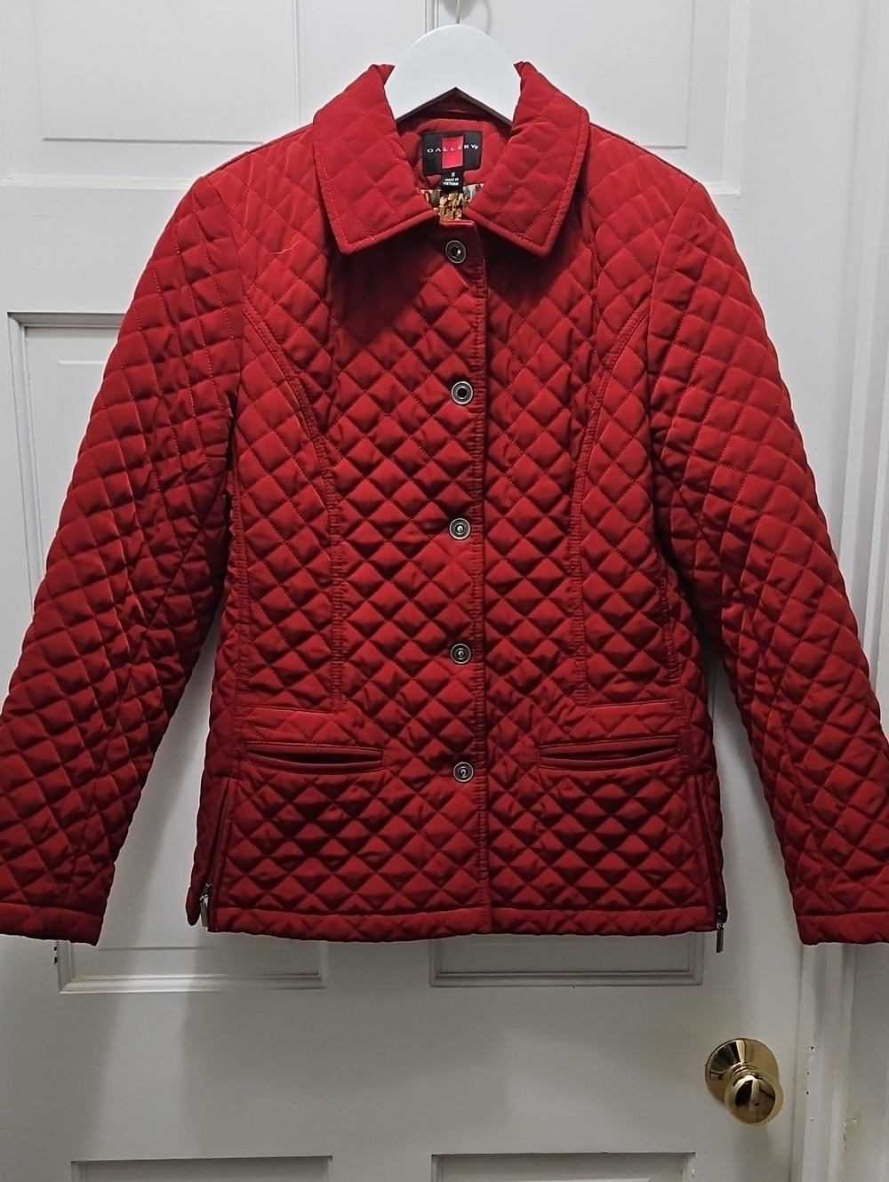 Gallery Brand Quilted Rust/ Fall Orange Women's Jacket Size Small